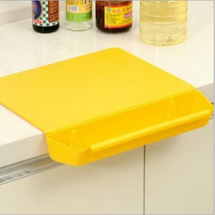 2 in 1 Cutting Board with Removable Slot Bin