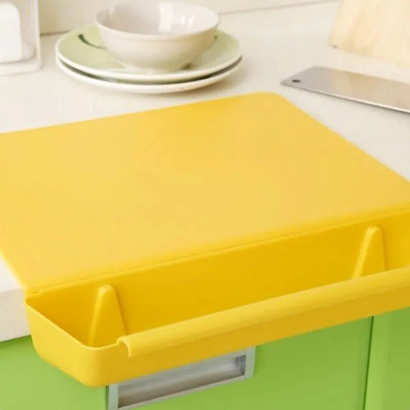 2 in 1 Cutting Board with Removable Slot Bin