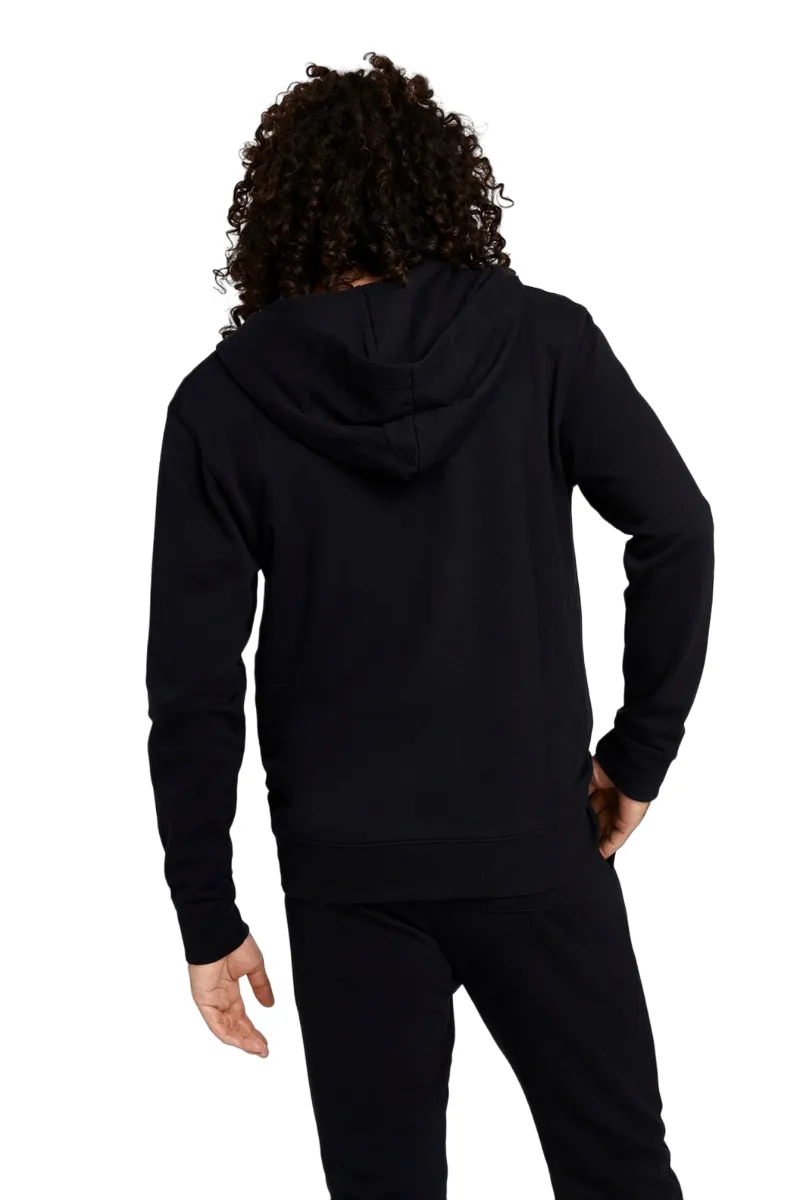 2 x Bonds Mens Essential Hoodie Pullover Zip Up Jumper Black