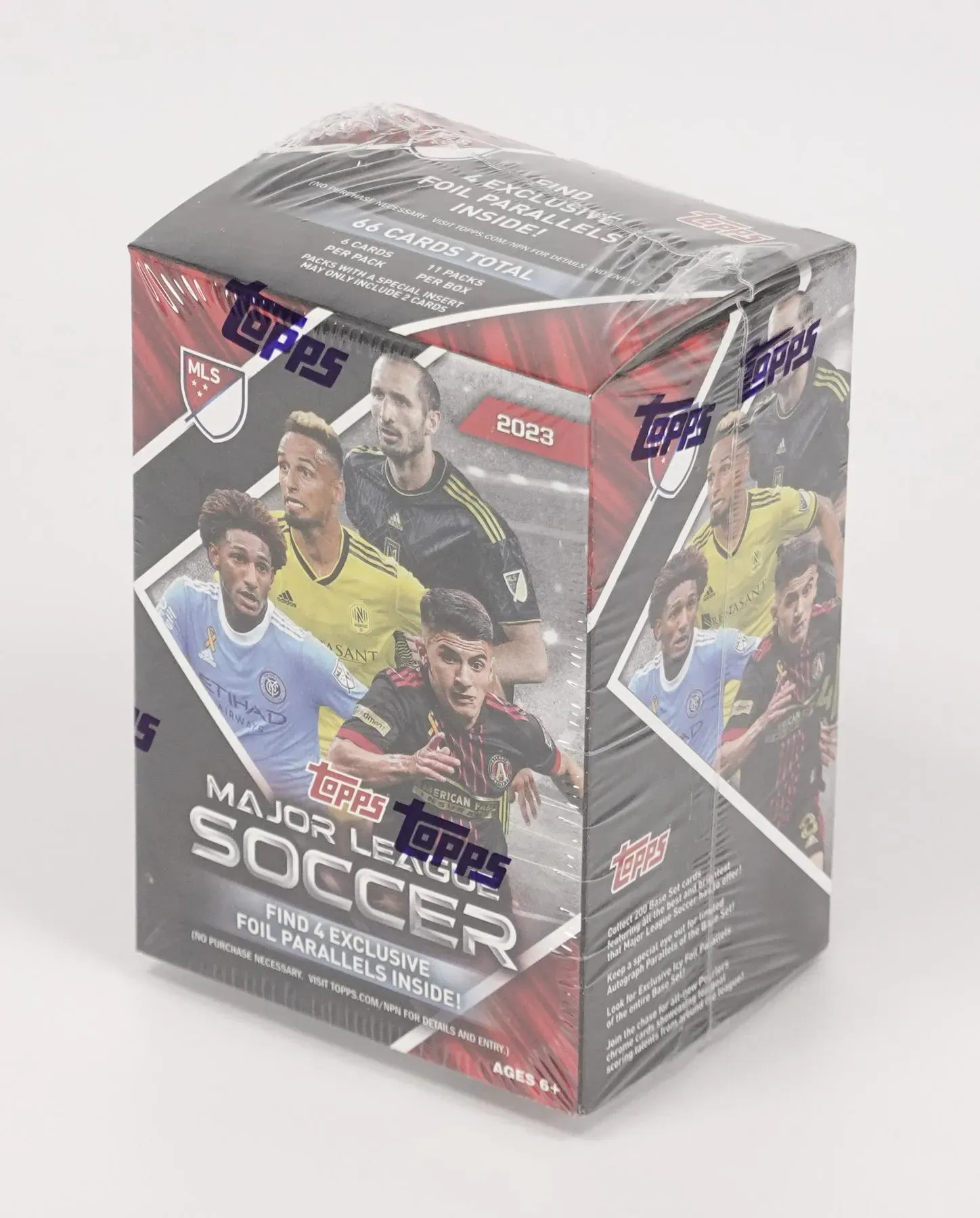 2023 Topps MLS Major League Soccer 11-Pack Blaster Box 11 Packs per Box, 6 Cards per Pack