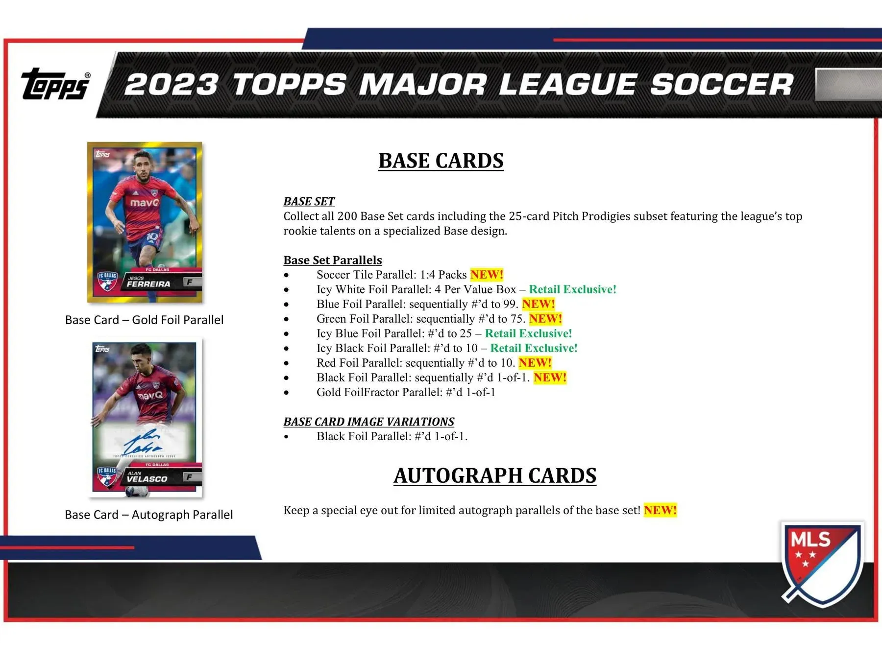 2023 Topps MLS Major League Soccer 11-Pack Blaster Box 11 Packs per Box, 6 Cards per Pack