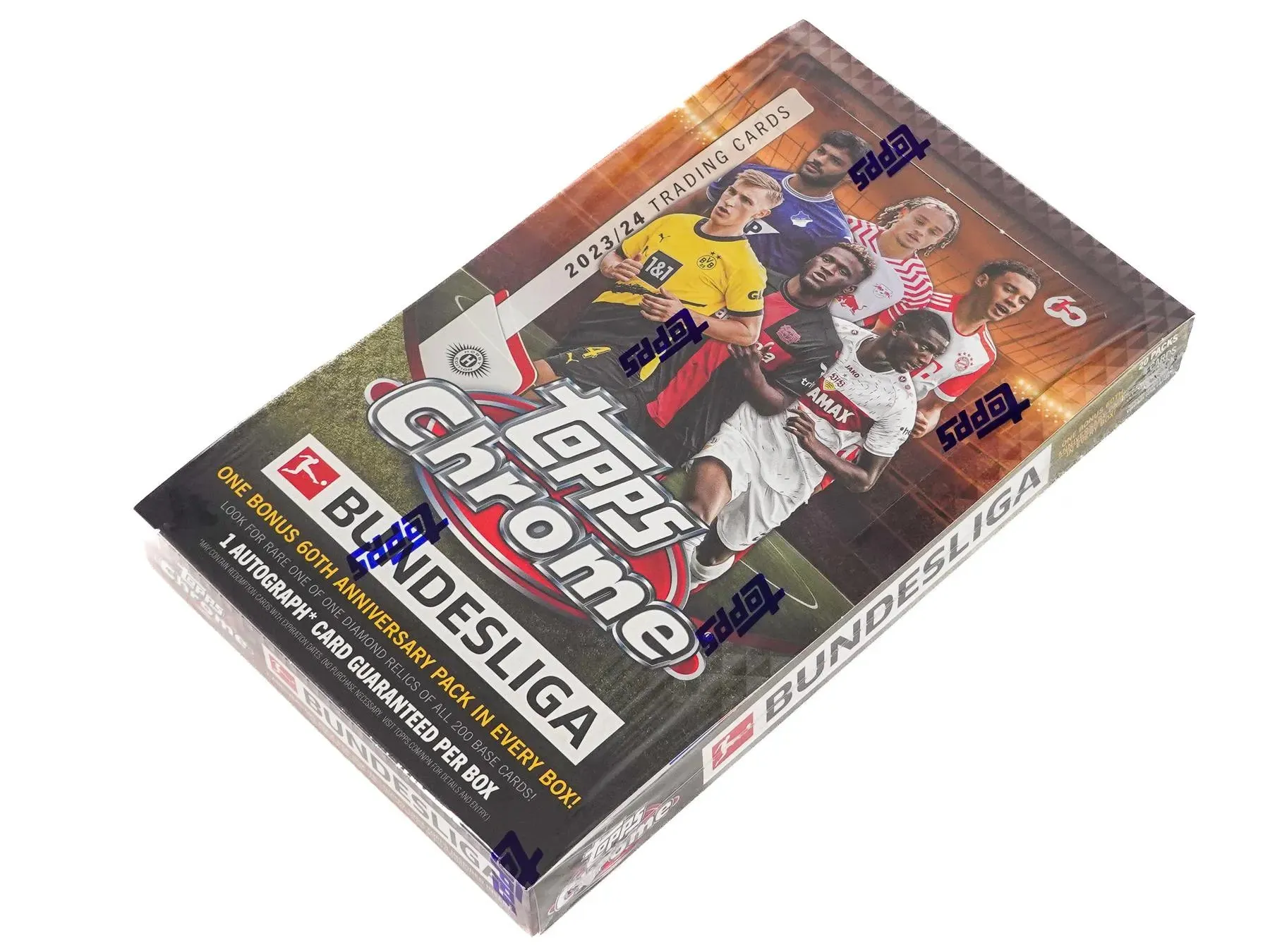 2023/24 Topps Chrome Bundesliga Soccer Hobby Box 20 Packs per Box, 4 Cards per Pack