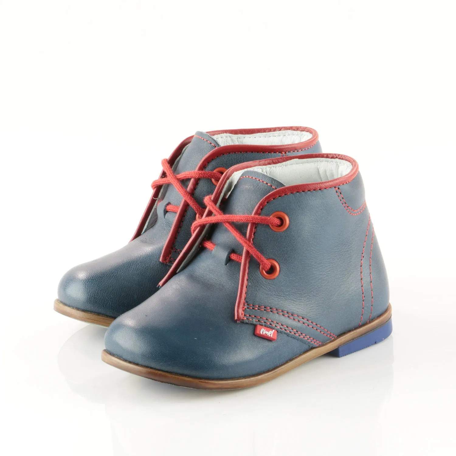 (2195-3) Emel Navy Red Lace Up Classics