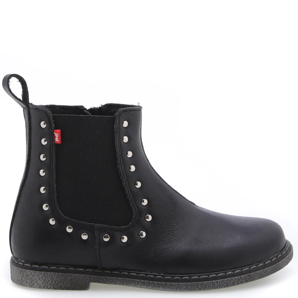 (2623B-1) Ankle Boot black studs