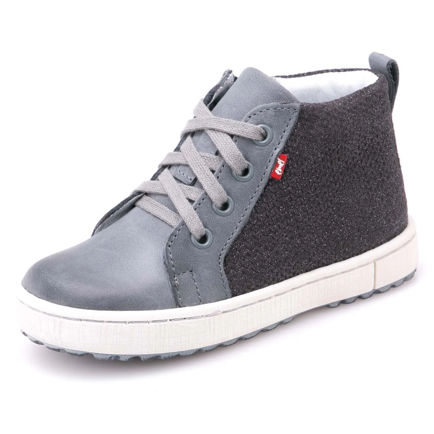 (2624-11) Emel shoes grey sneakers with zipper