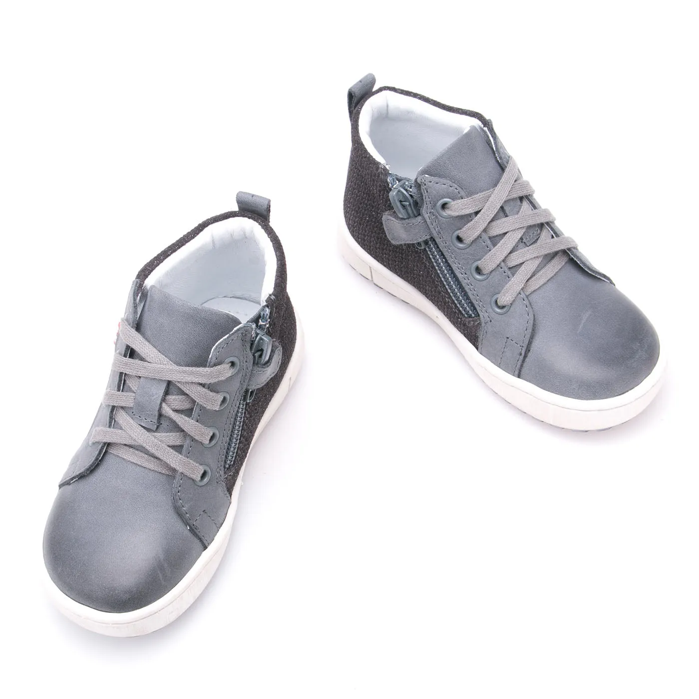 (2624-11) Emel shoes grey sneakers with zipper