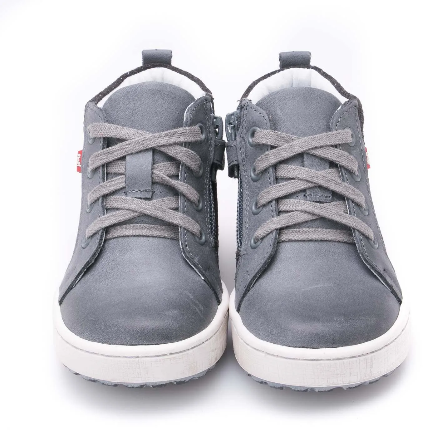 (2624-11) Emel shoes grey sneakers with zipper