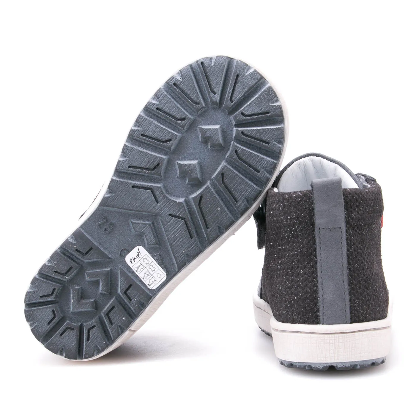 (2624-11) Emel shoes grey sneakers with zipper