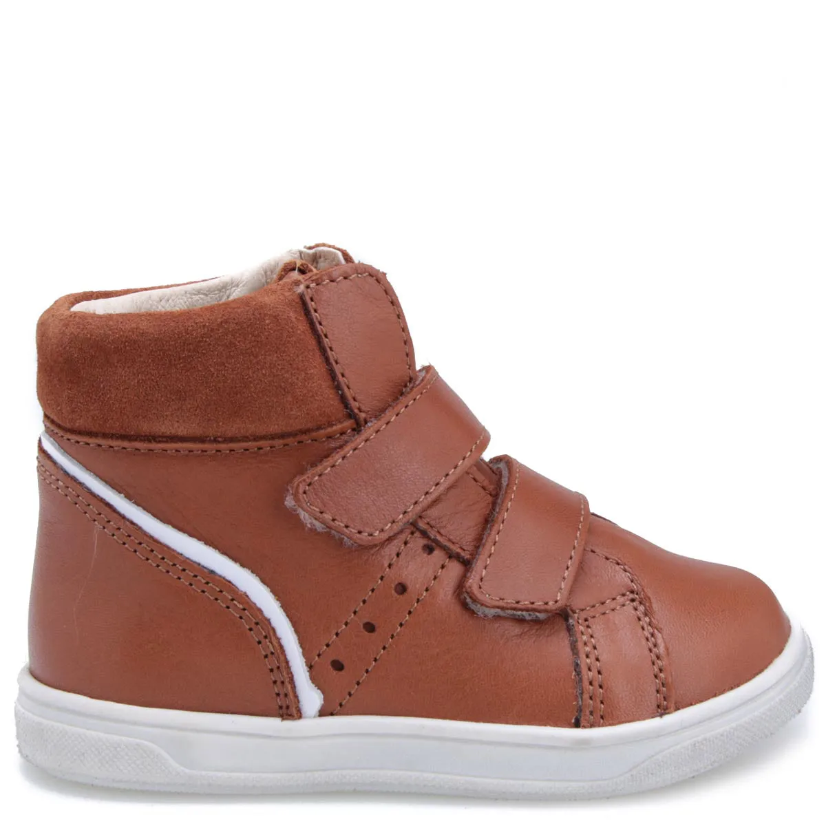 (2729A-7 / 2730A-7) Brown Velcro Trainers