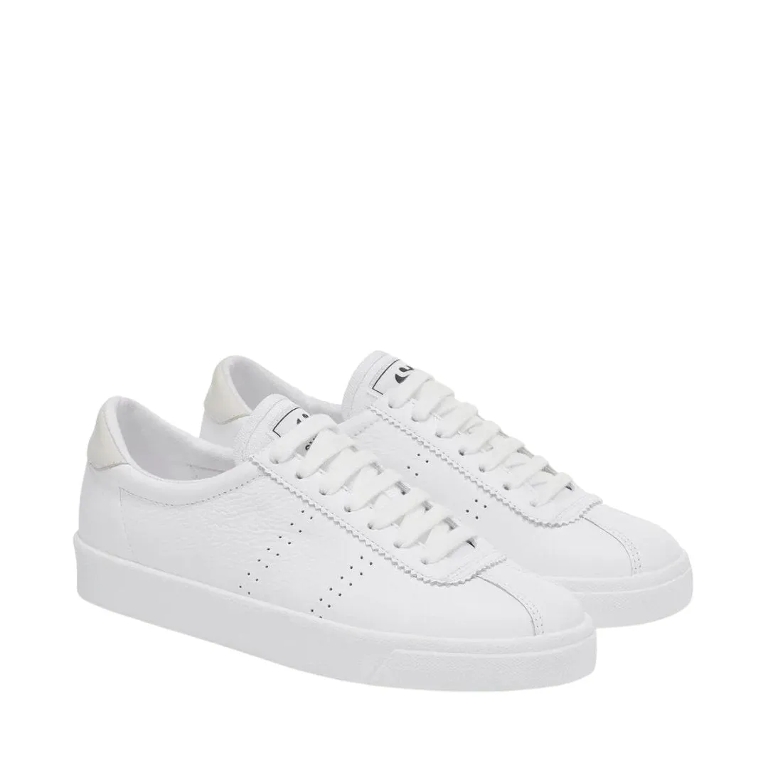 White Leather 2843 Club S Comfort Shoes