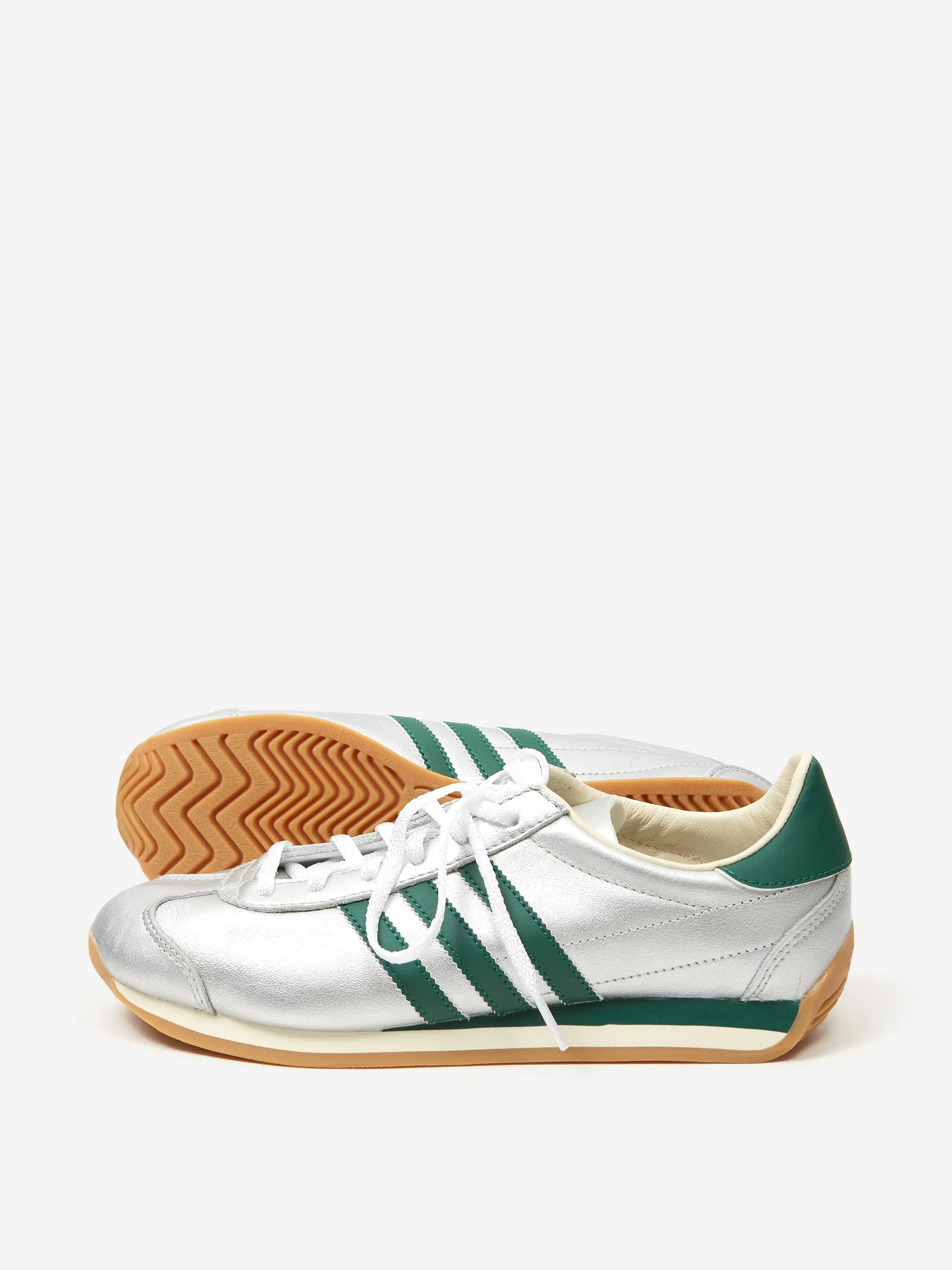 Adidas Country OG W - Silver Metallic/Collegiate Green/Cream White