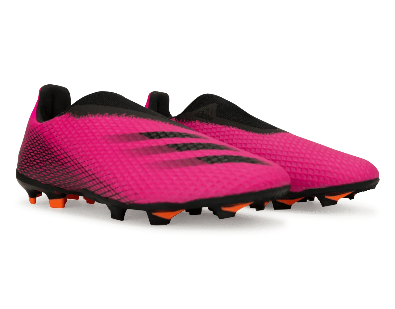 adidas Kids X Ghosted.3 Laceless FG Pink/Black