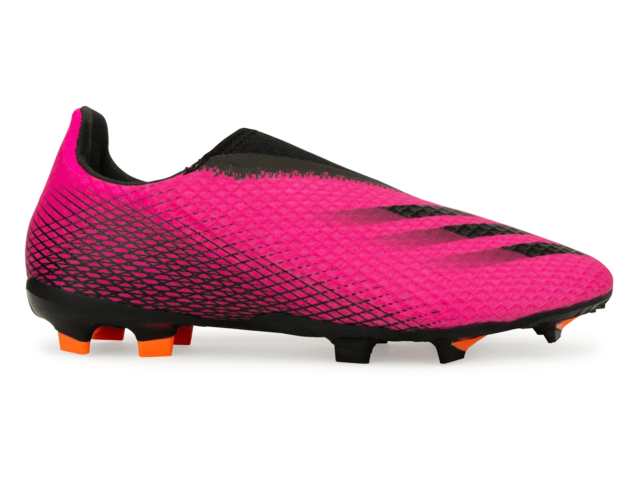 adidas Kids X Ghosted.3 Laceless FG Pink/Black