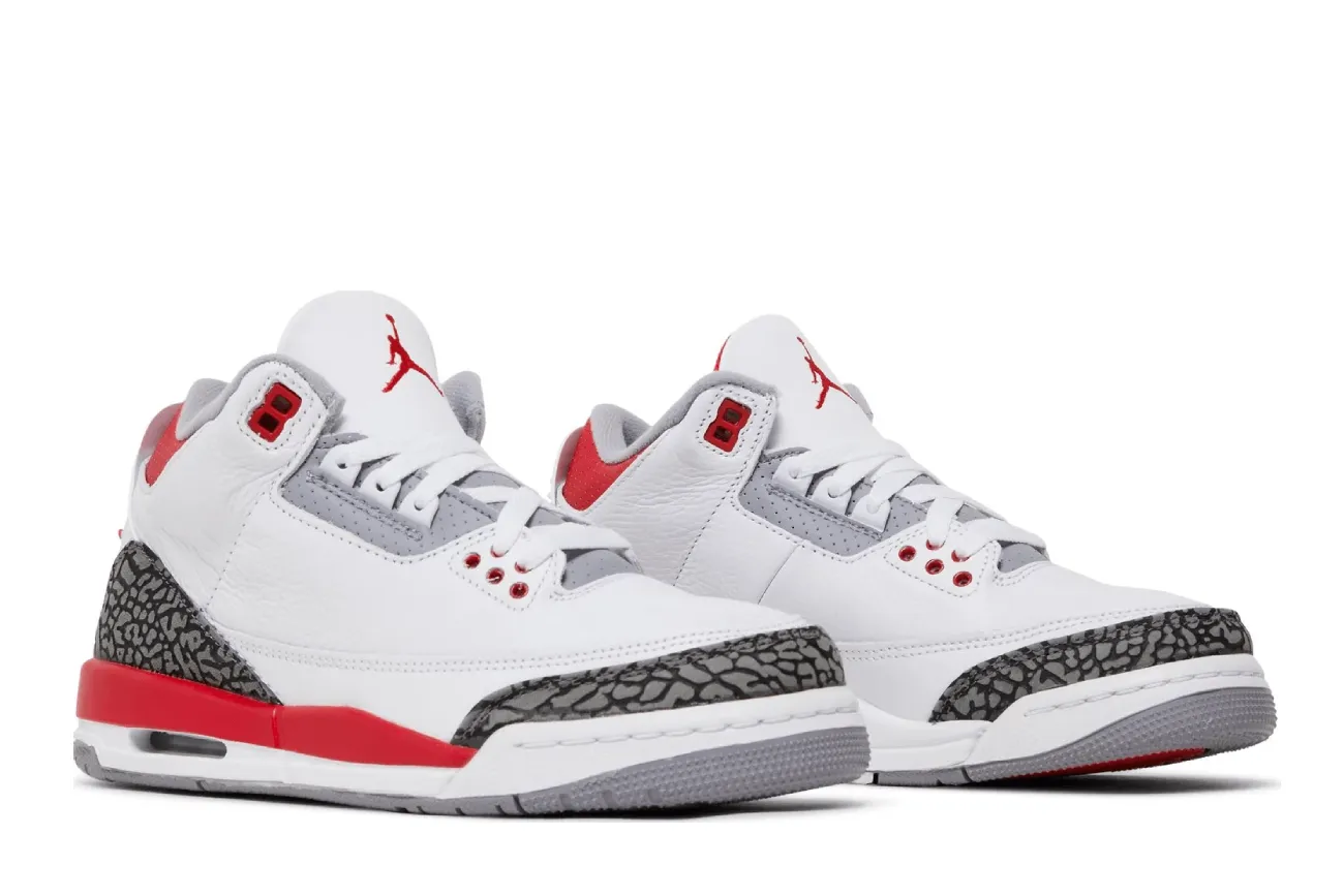 Air Jordan 3 Retro (GS) 'Fire Red' 2022