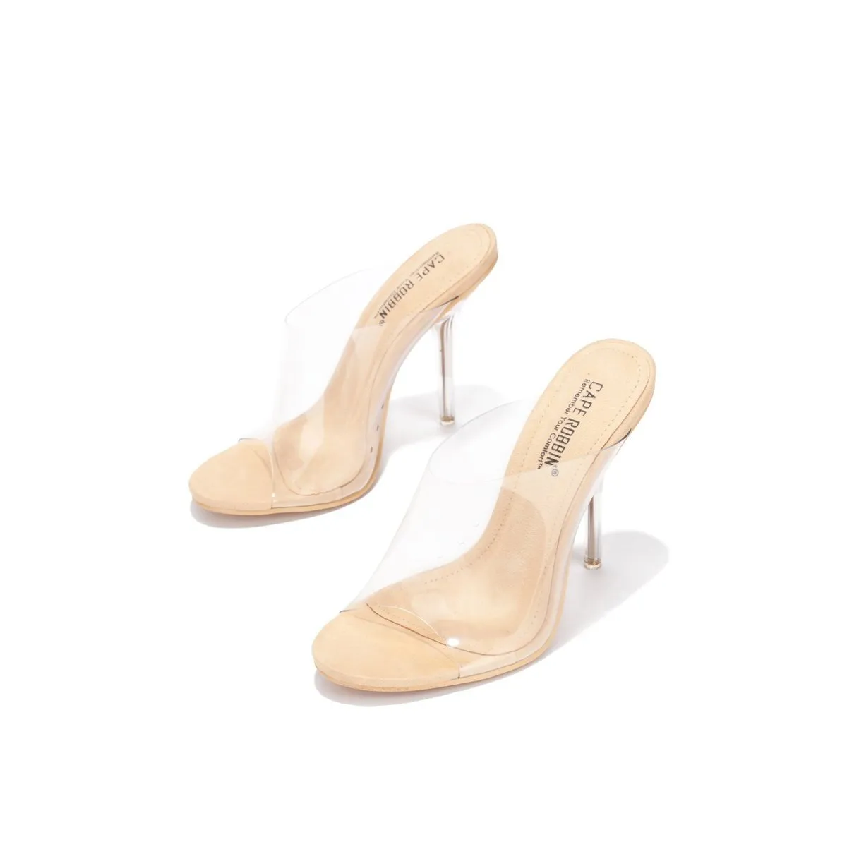 Allure Clear Open Toe Heels