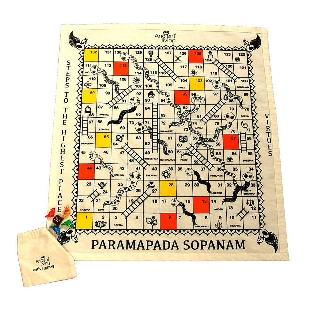 Ancient Living Paramapada Sopanam | Vaikunthapaali | Moksha Pata | Snake and Ladder Big Size | Indian Traditional Board Game