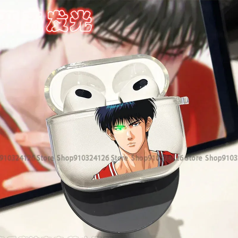 Anime Basketball Slam Dunk Earphone Case for Airpods 1 2 3 Pro Soft Wireless Bluetooth Charging Box