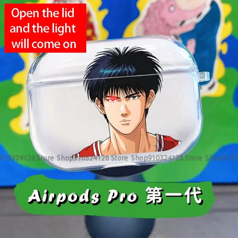 Anime Basketball Slam Dunk Earphone Case for Airpods 1 2 3 Pro Soft Wireless Bluetooth Charging Box