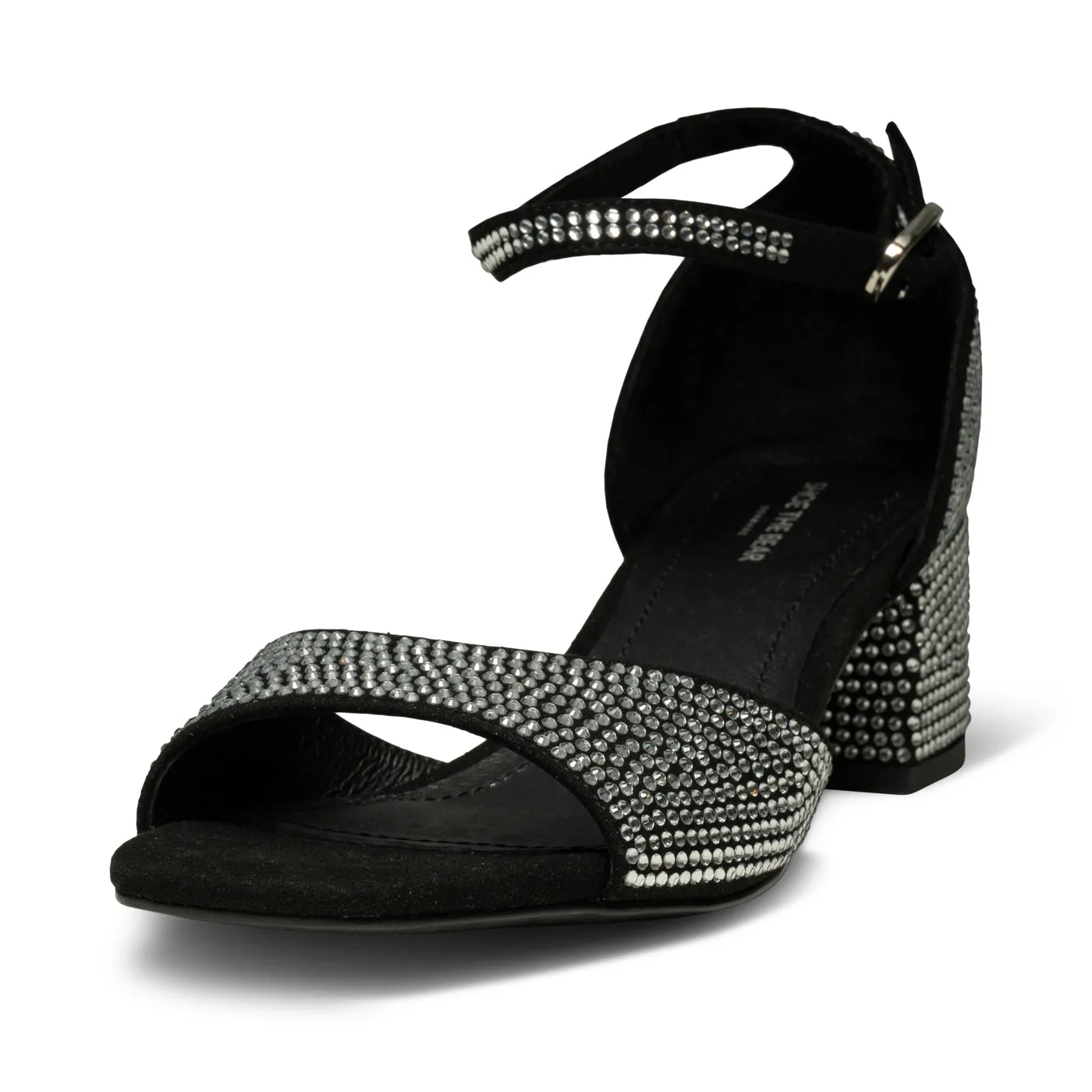 Anni krystal sandal - BLACK