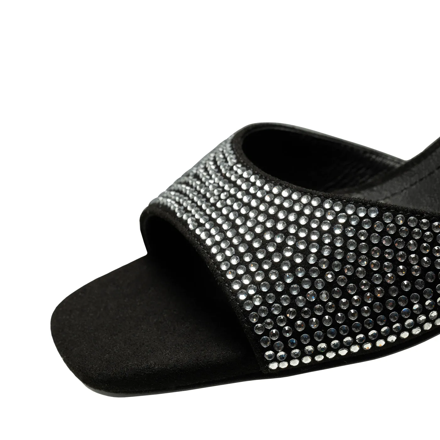 Anni krystal sandal - BLACK