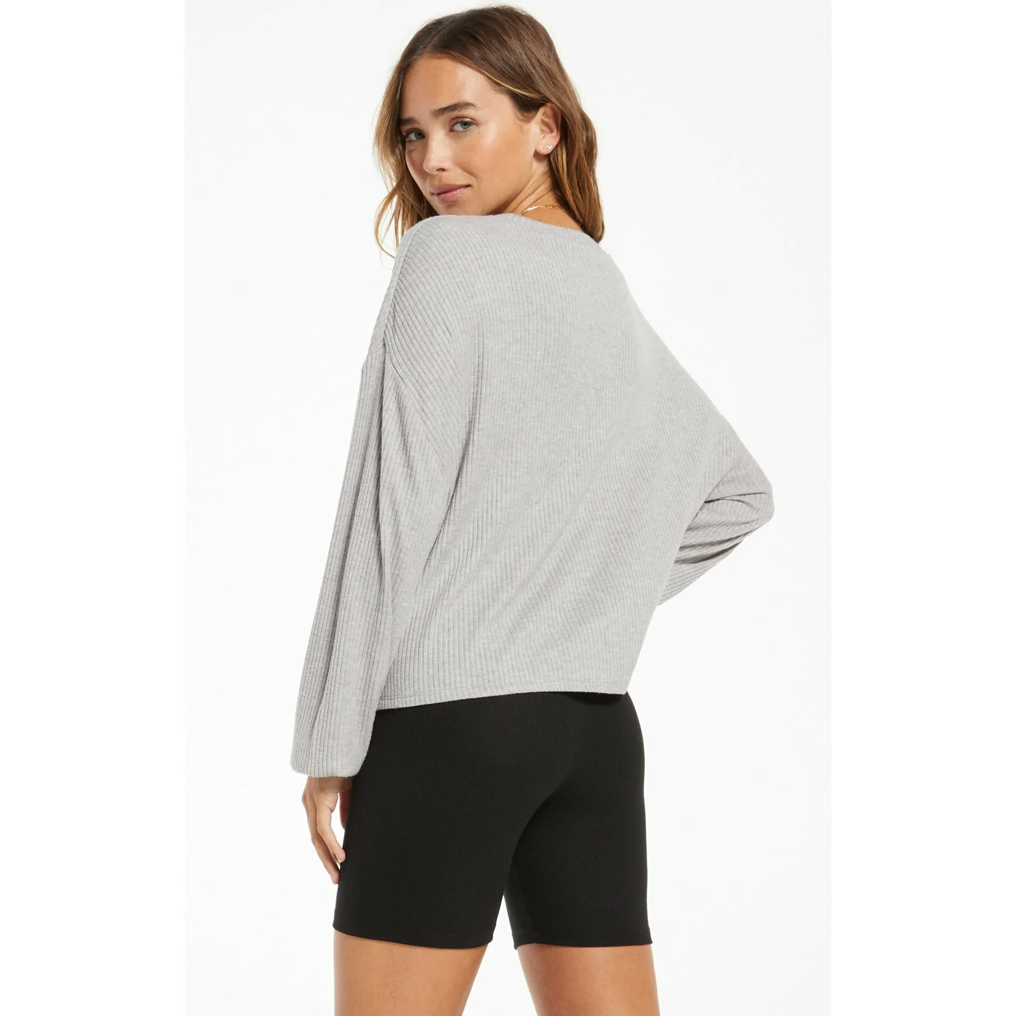 Annie Rib Long Sleeve Top