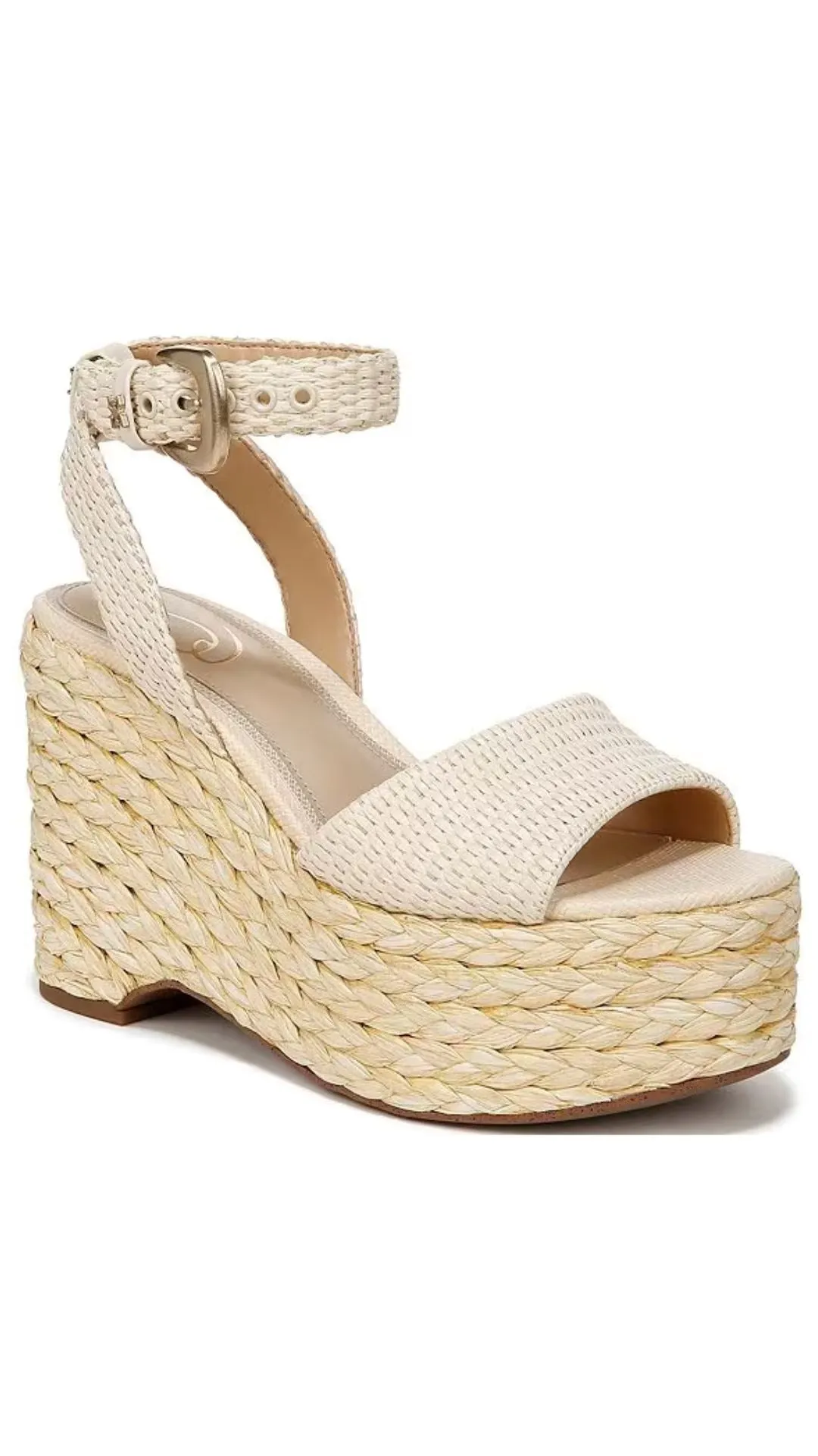 April Raffia Wedge