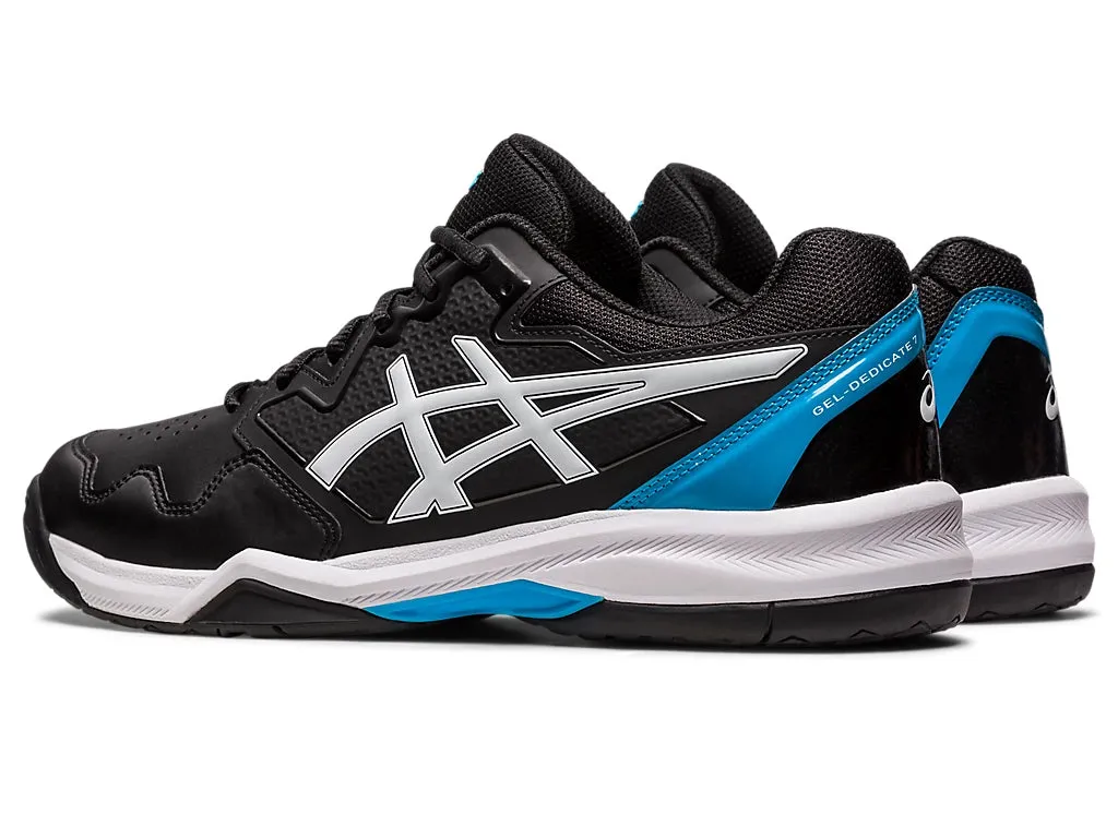 Asics Gel Dedicate 7 Tennis Shoe - Black/Island Blue