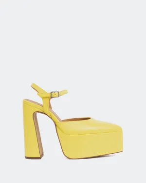 Azria Yellow Leather