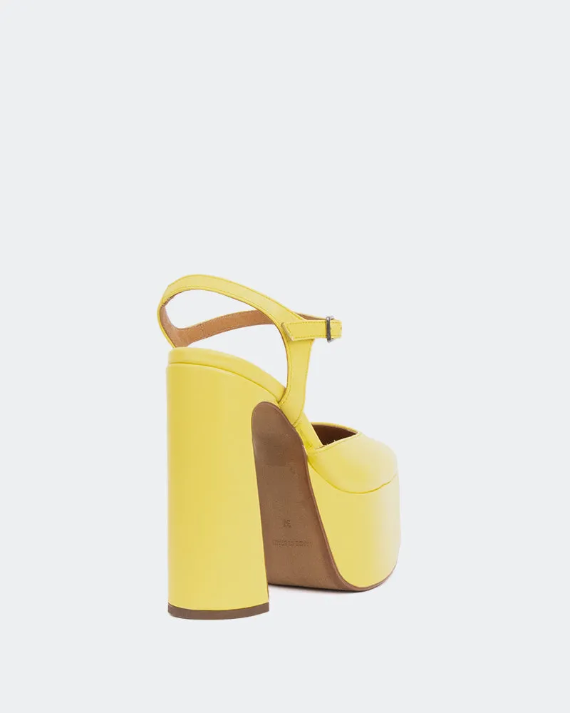 Azria Yellow Leather