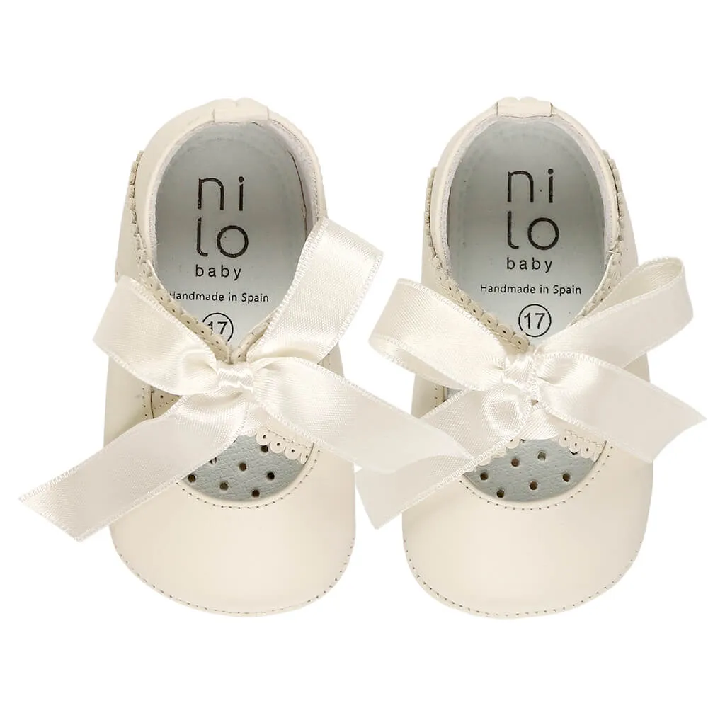 Baby Leather Ribbon Shoes