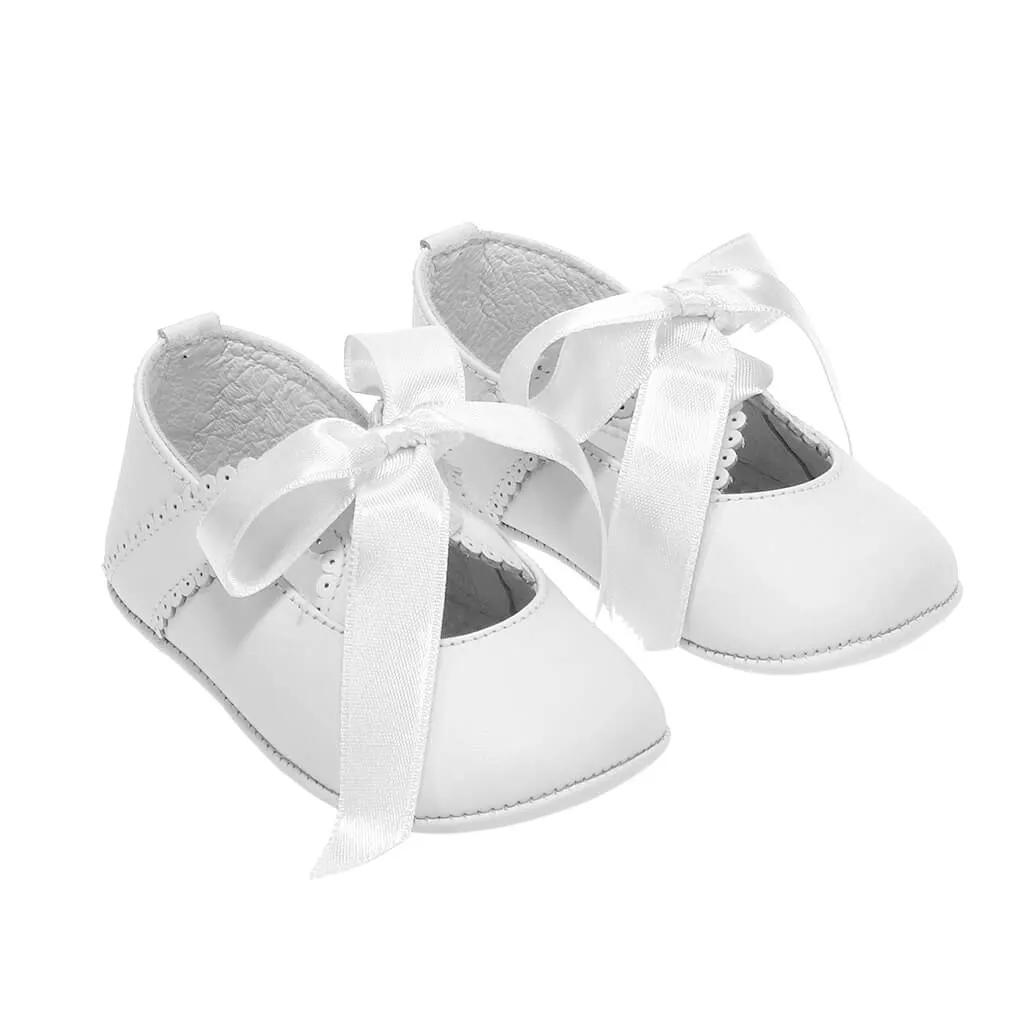 Baby Leather Ribbon Shoes