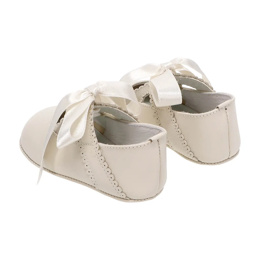 Baby Leather Ribbon Shoes