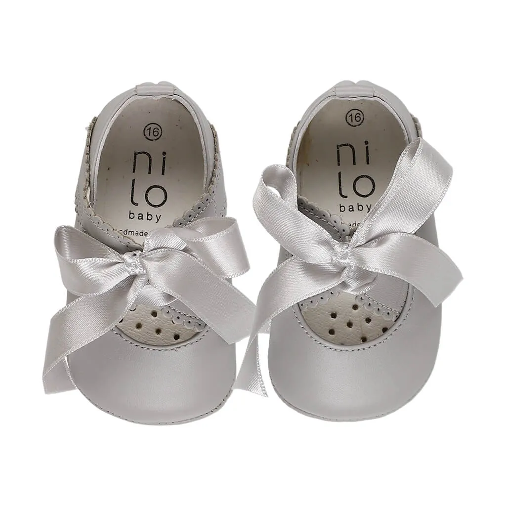 Baby Leather Ribbon Shoes