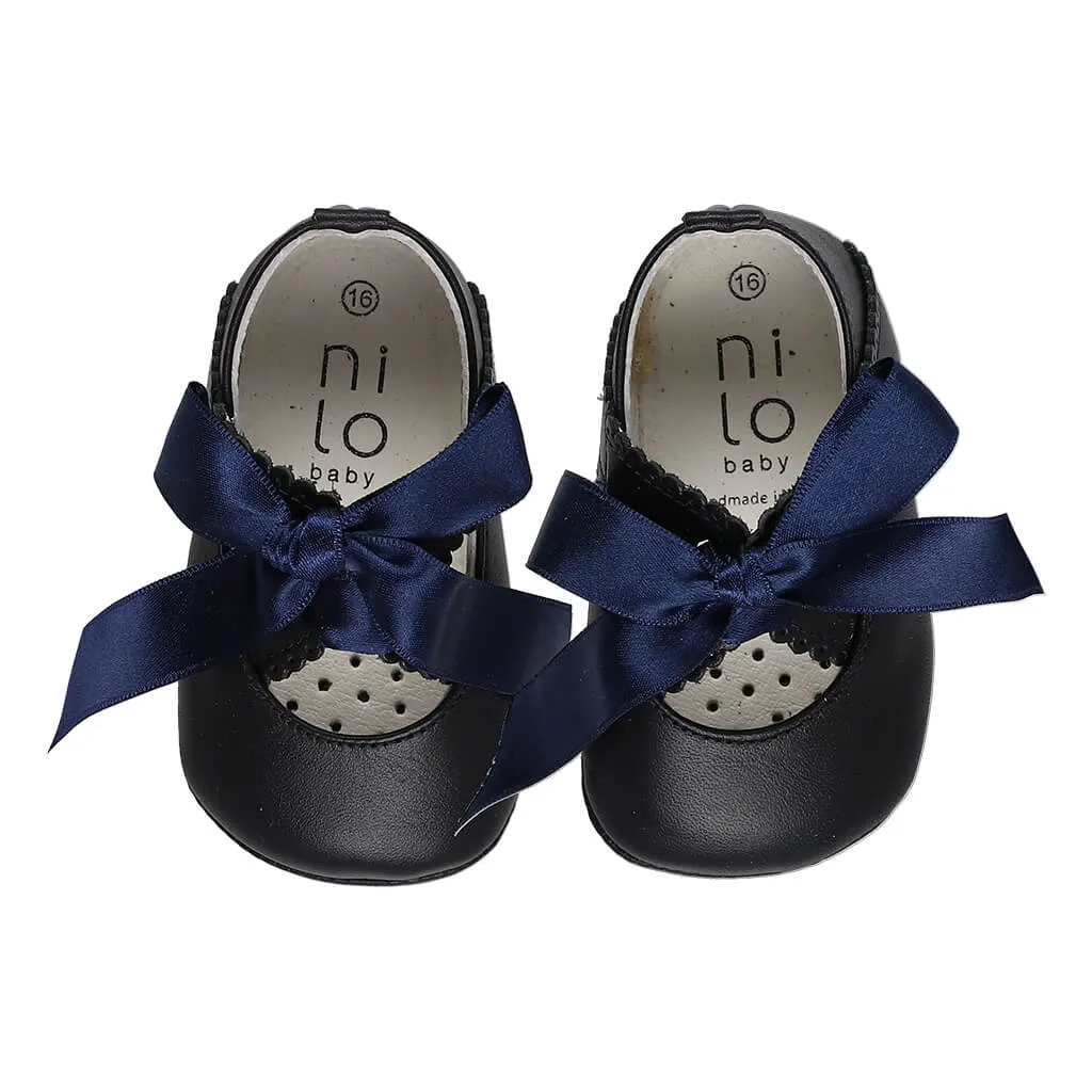 Baby Leather Ribbon Shoes