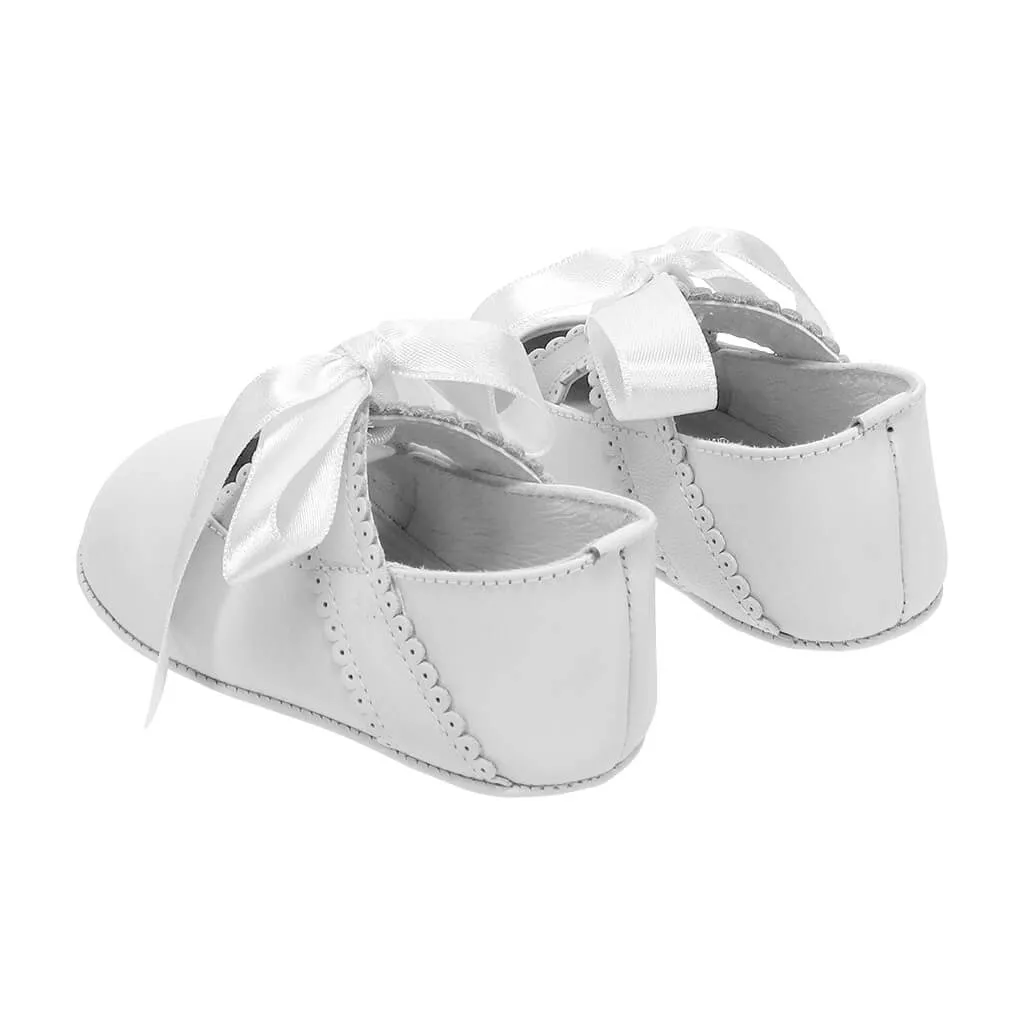 Baby Leather Ribbon Shoes