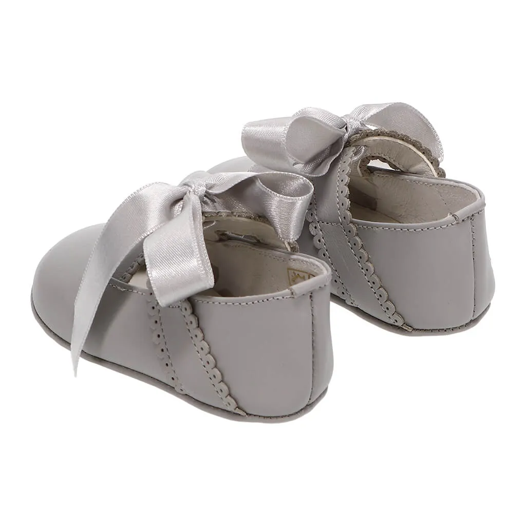 Baby Leather Ribbon Shoes