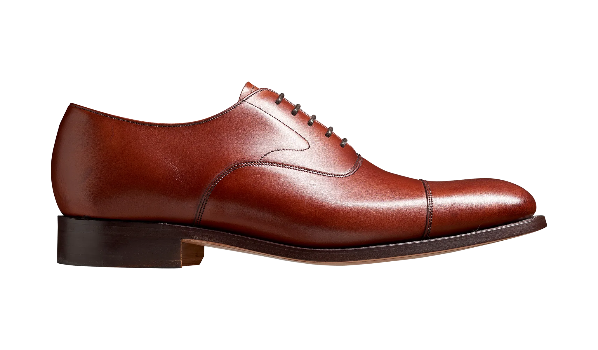 Barker Malvern toe- cap Oxford  Shoe - Rosewood Calf