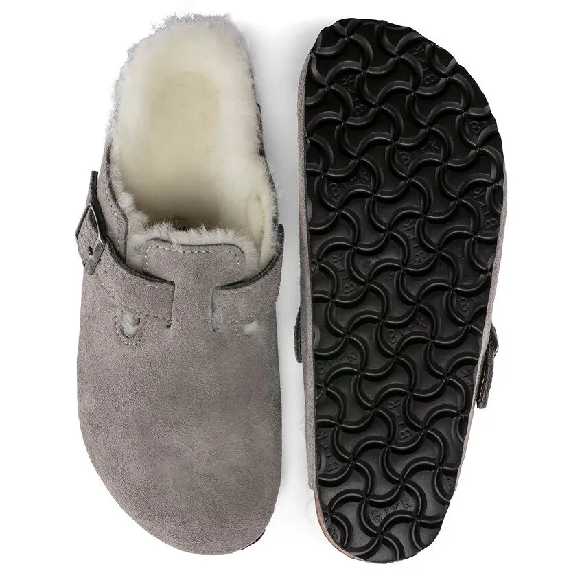 Birkenstock Stone Boston Shearling Clog