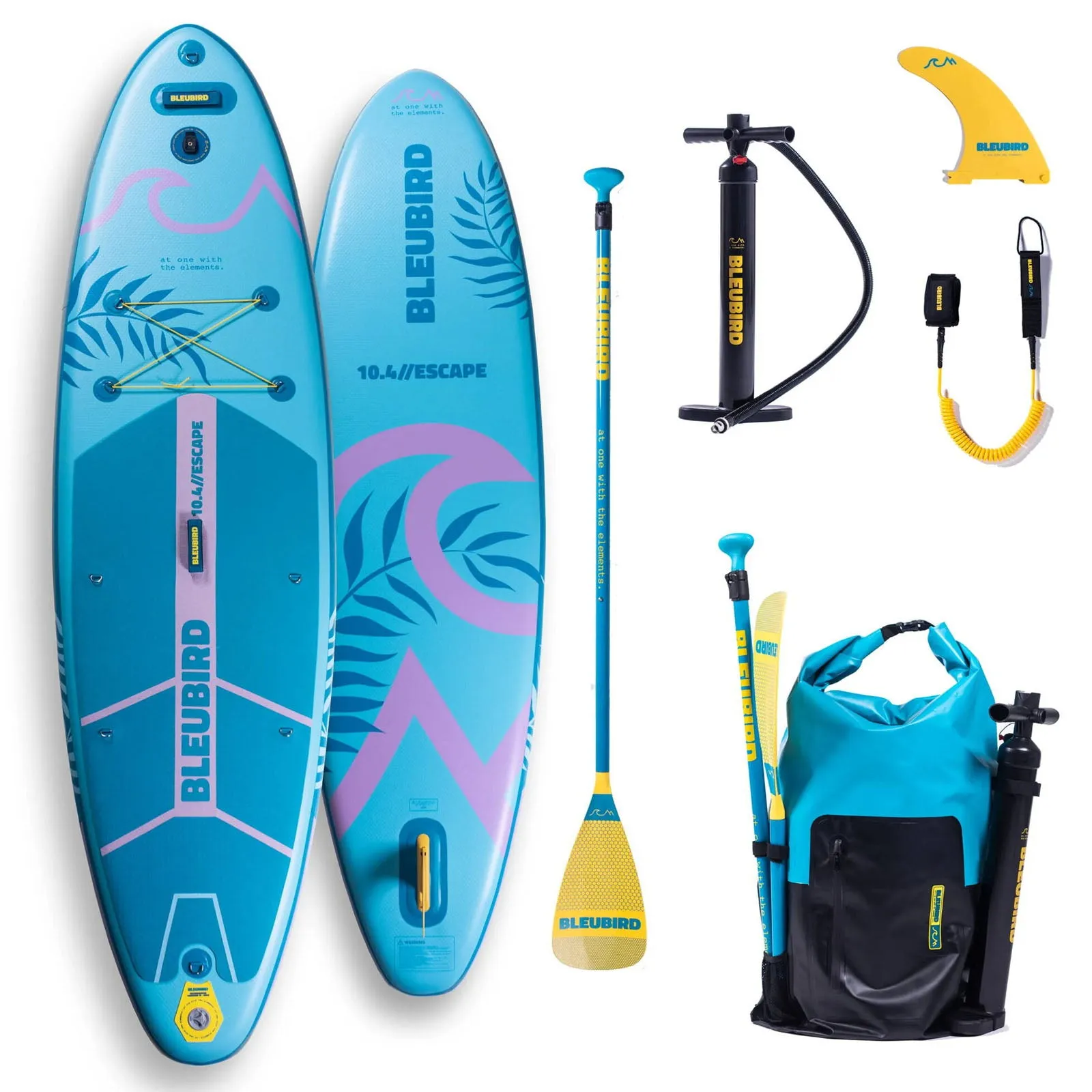 Bleubird Escape SUP Inflatable Paddle Board Package - Teal