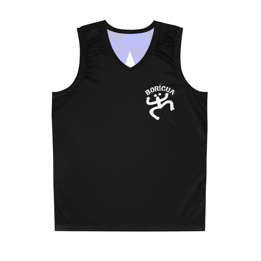 Boricua Coqui Basketball Jersey With Full Back PR Flag