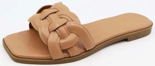 Braided Circles Slide Sandal