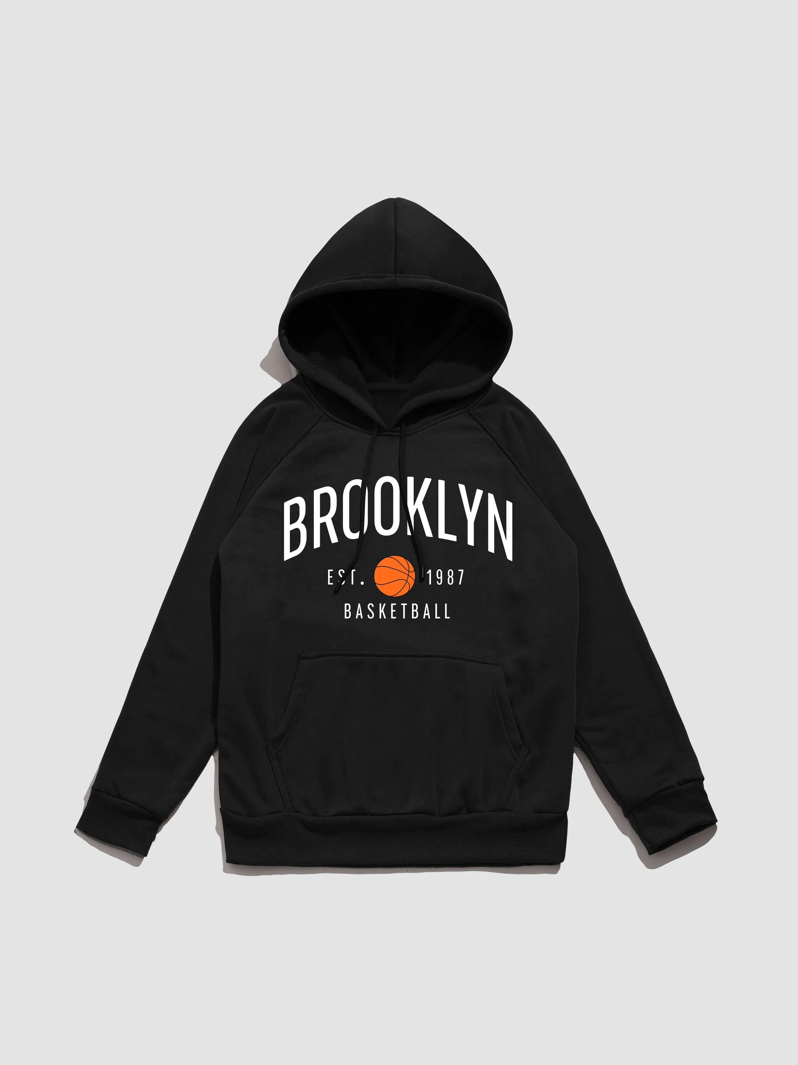 Brooklyn Basketball Print Hoodie