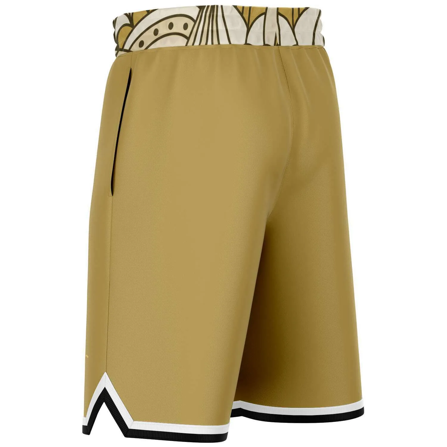 Brown Amarillo Unisex Basketball Shorts