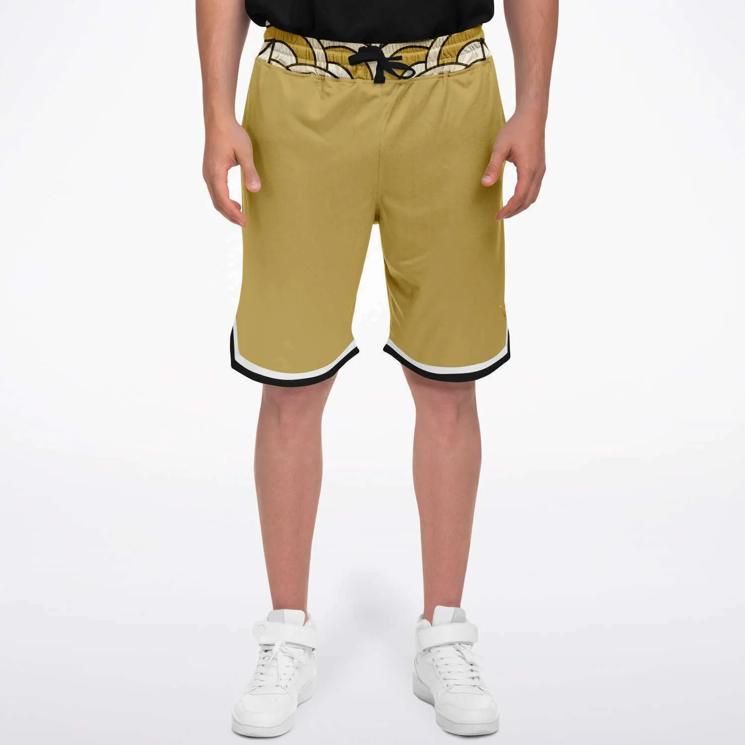 Brown Amarillo Unisex Basketball Shorts