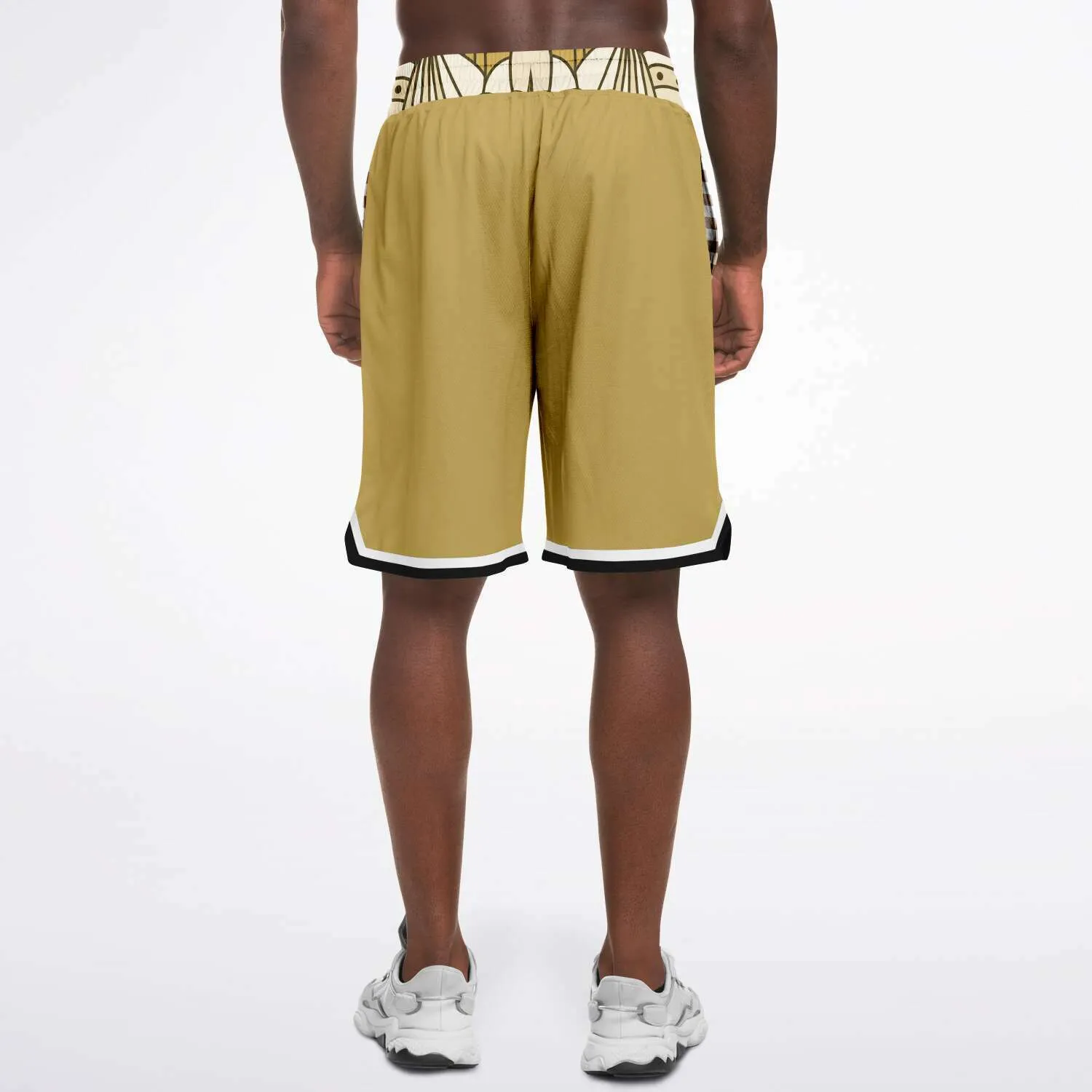 Brown Amarillo Unisex Basketball Shorts