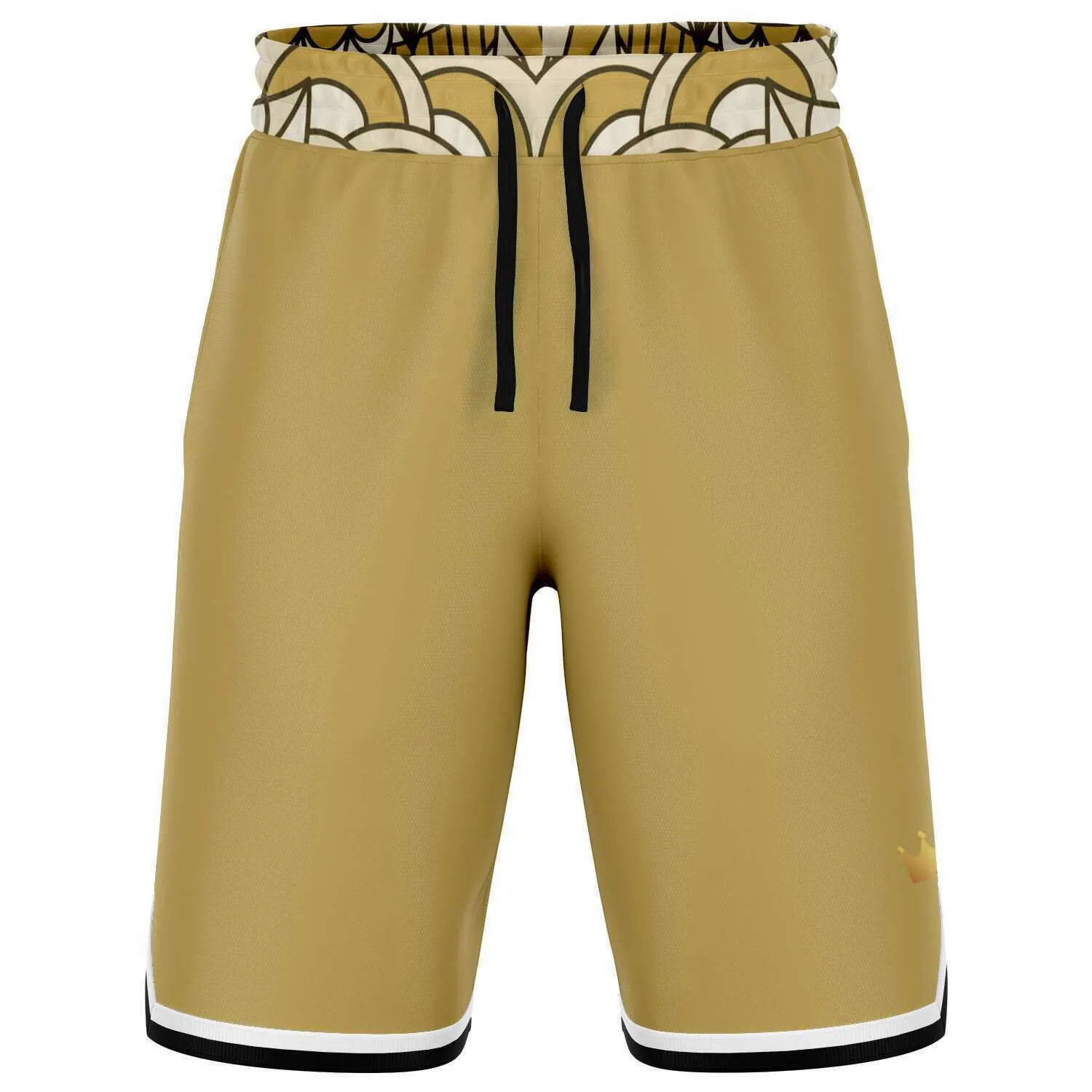 Brown Amarillo Unisex Basketball Shorts