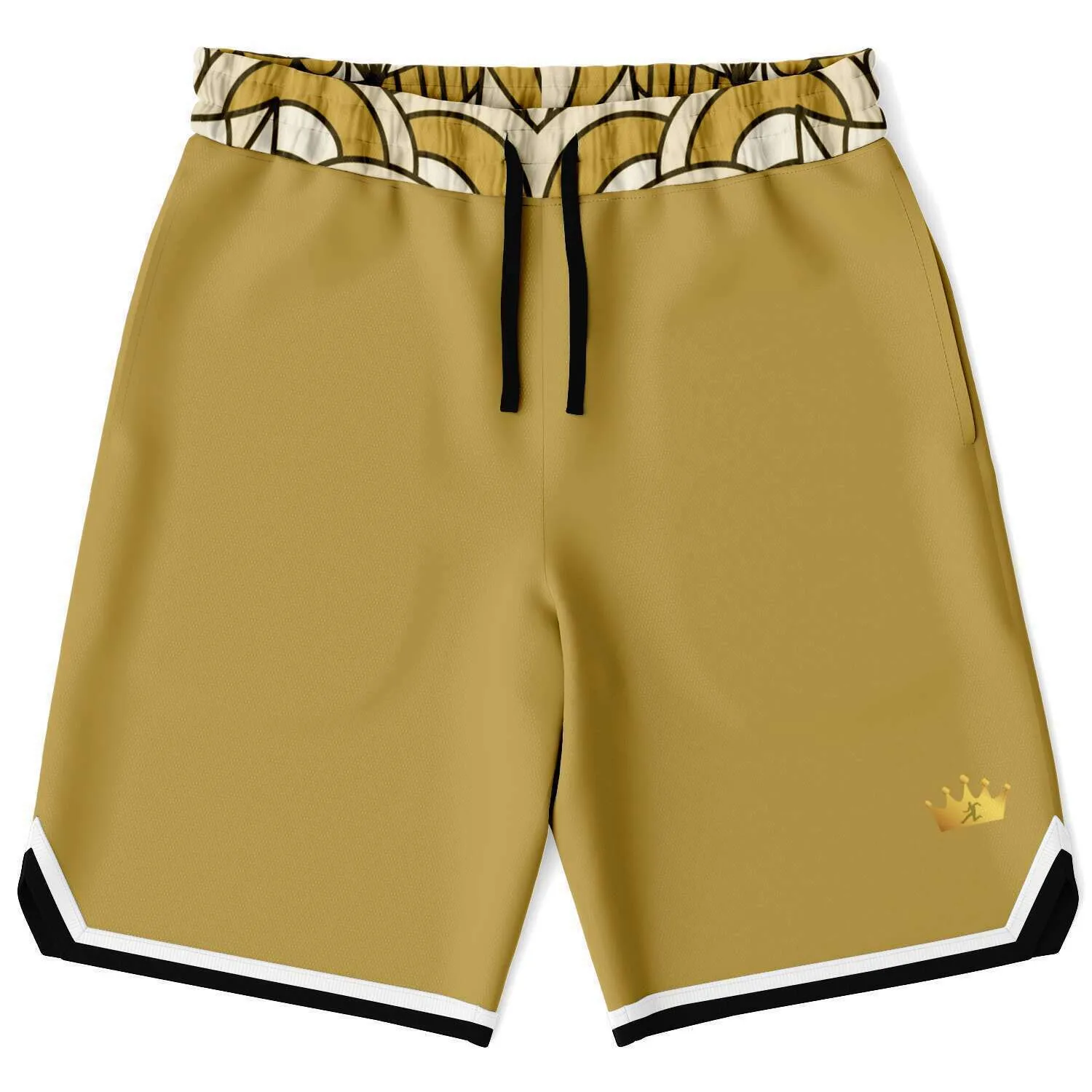 Brown Amarillo Unisex Basketball Shorts