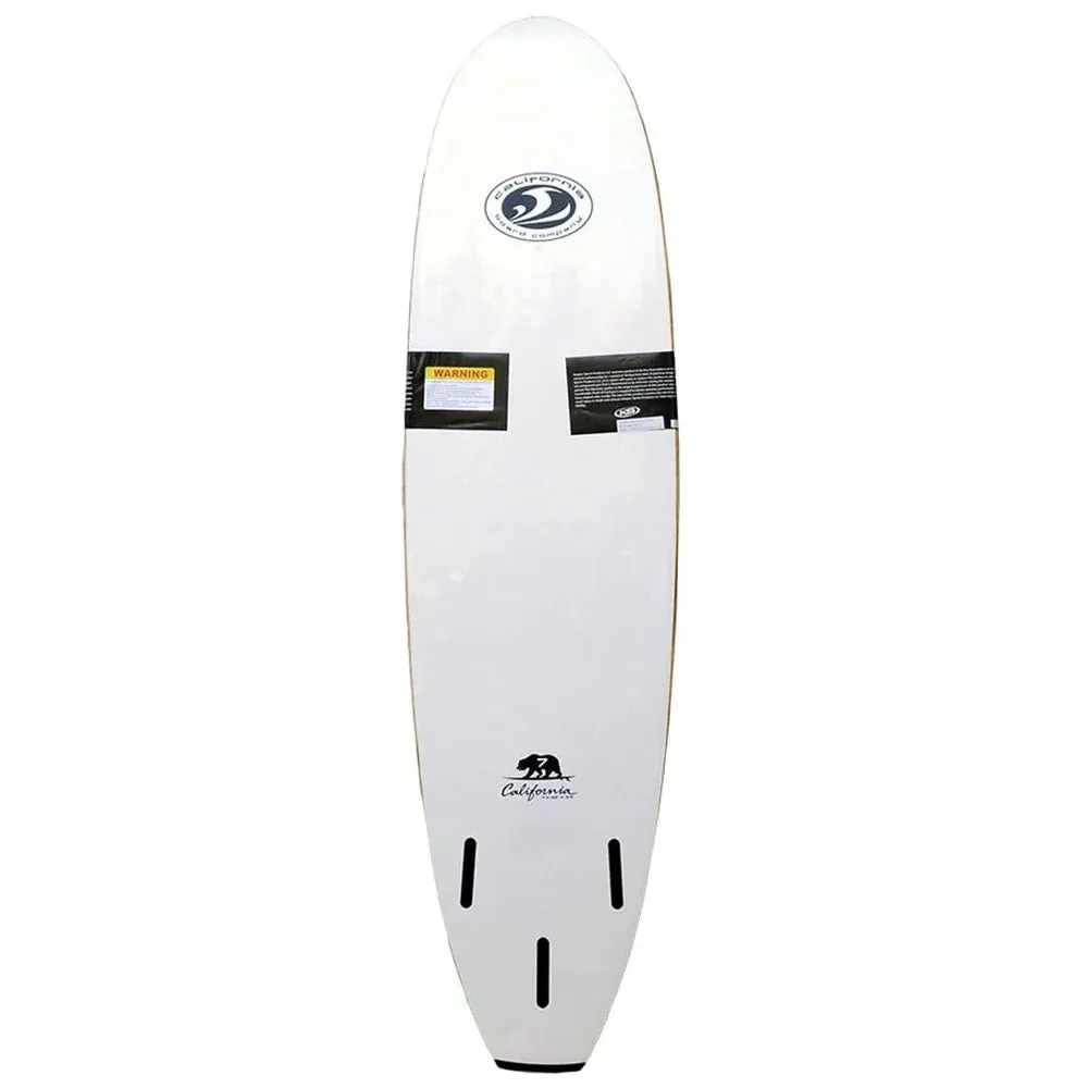 California Board Company Mini Mal 7ft Soft Surfboard - White