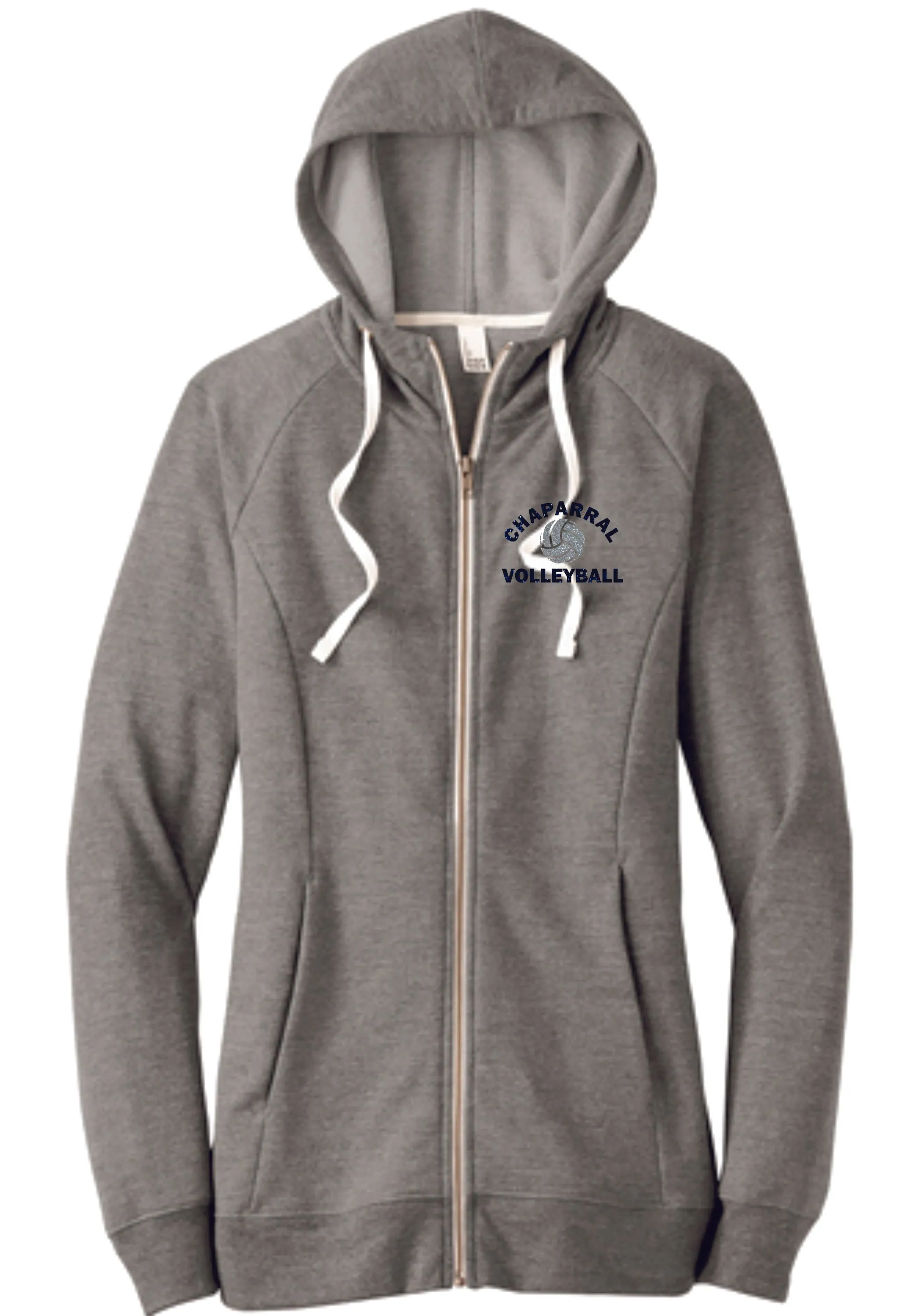 Chap Volleyball Ladies Triblend French Terry Hoodie