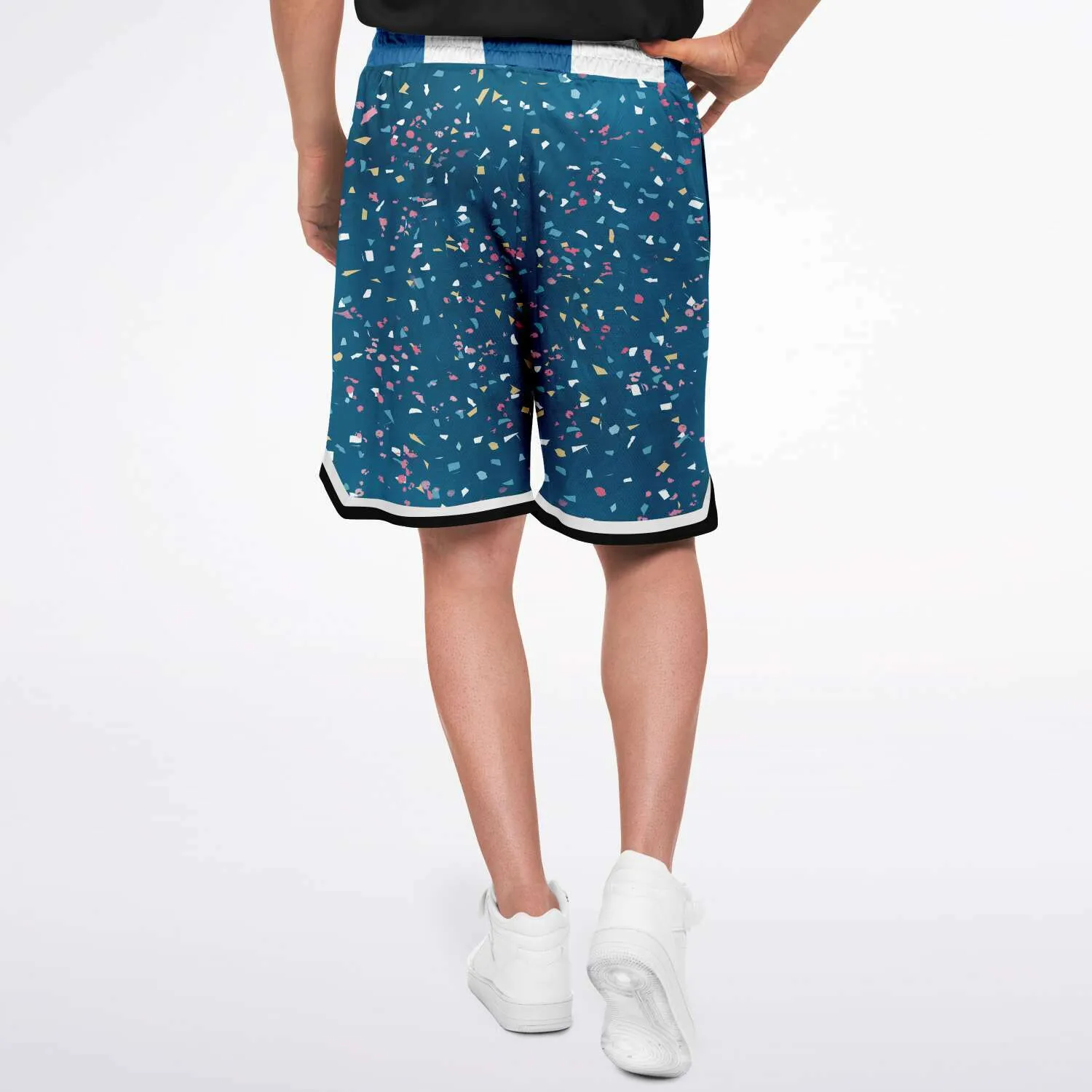 Confetti on Me Unisex Basketball Shorts (Unisex)